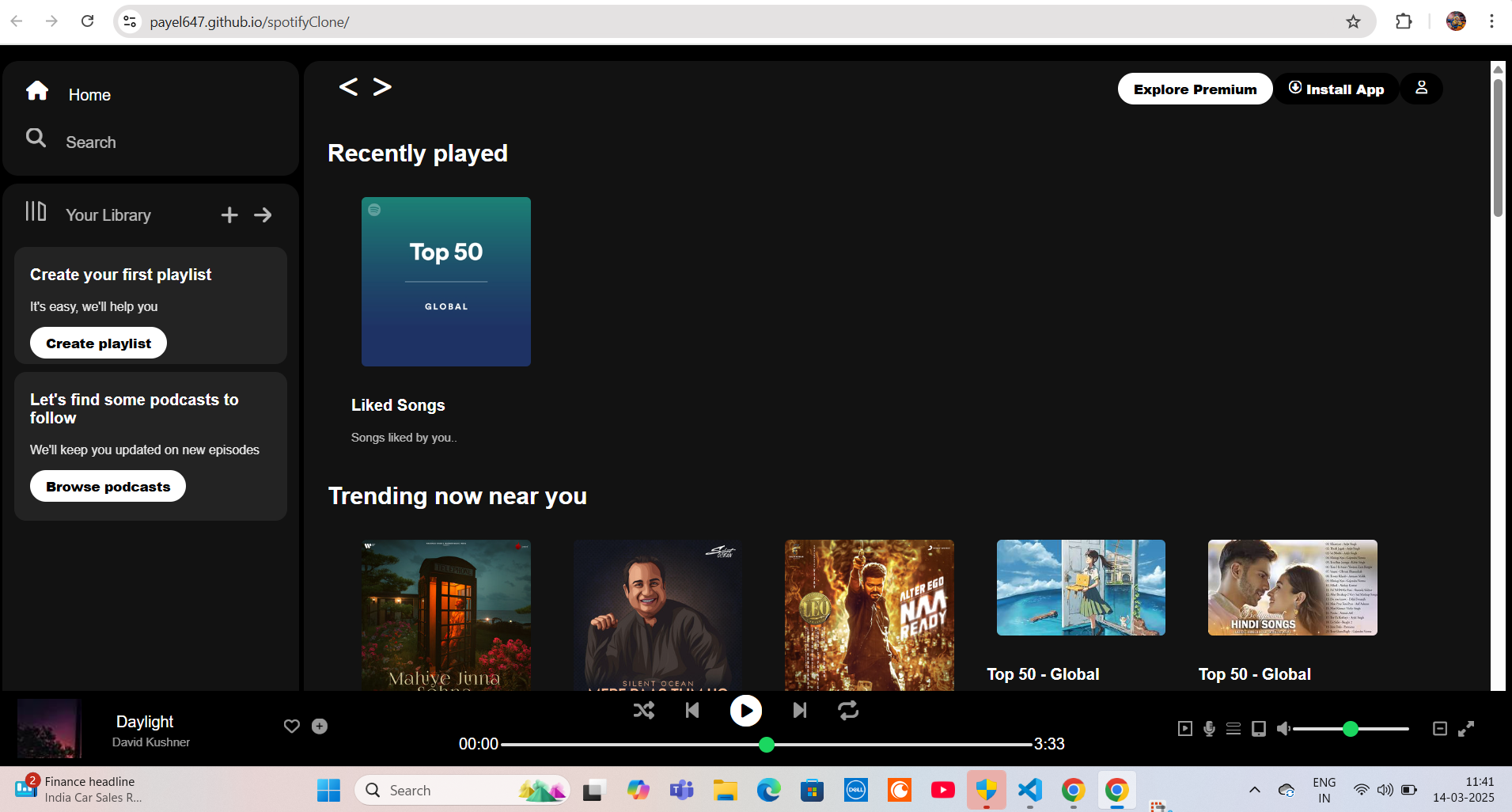 Spotify Clone